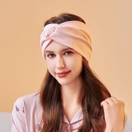 Bandeau cheveux rose