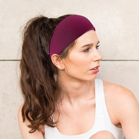 Bandeau cheveux rouge sport et fitness pour femme