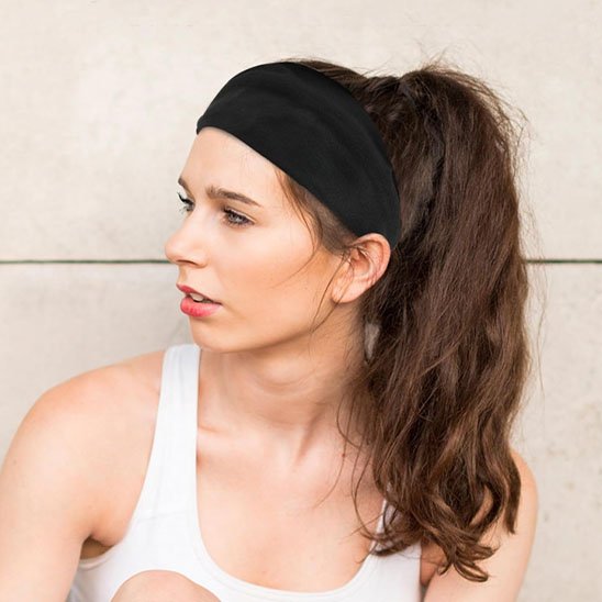 Bandeau cheveux unisexe compatible avec queue de cheval haute