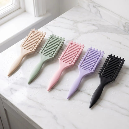 Brosse-a-cheveux-definisseuse-de-boucle-3-en-1-beige-vert-rose-violet-noir.