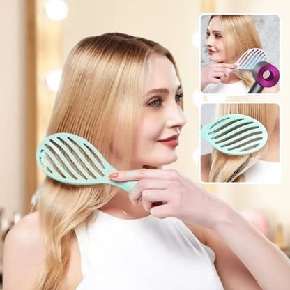 Brosse à cheveux vert 