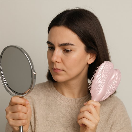 Brosse à cheveux Utilisation de la brosse magique sur cheveux secs pour stimuler le cuir chevelu et apporter de la brillance