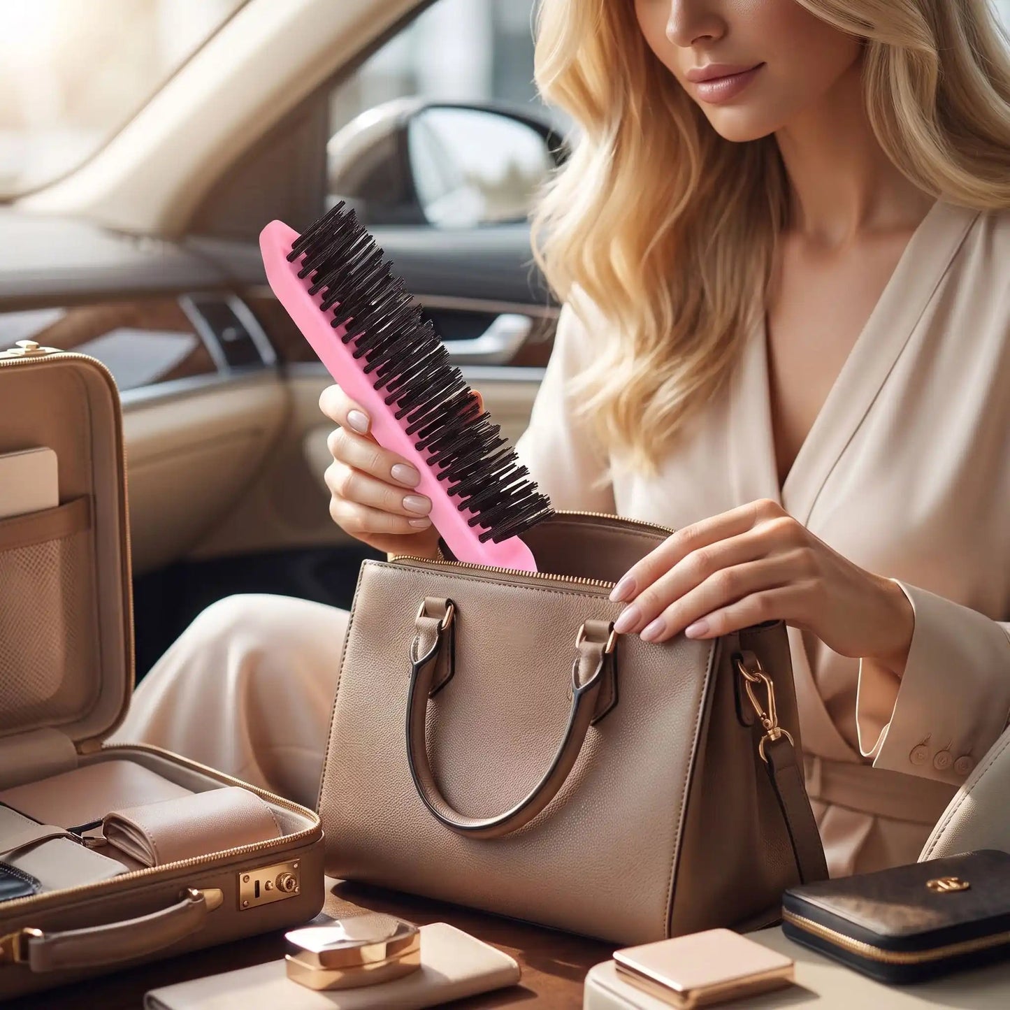 Brosse-cheveux-poil-sanglier-transport-facile-voyage-femme-entrepreuse.