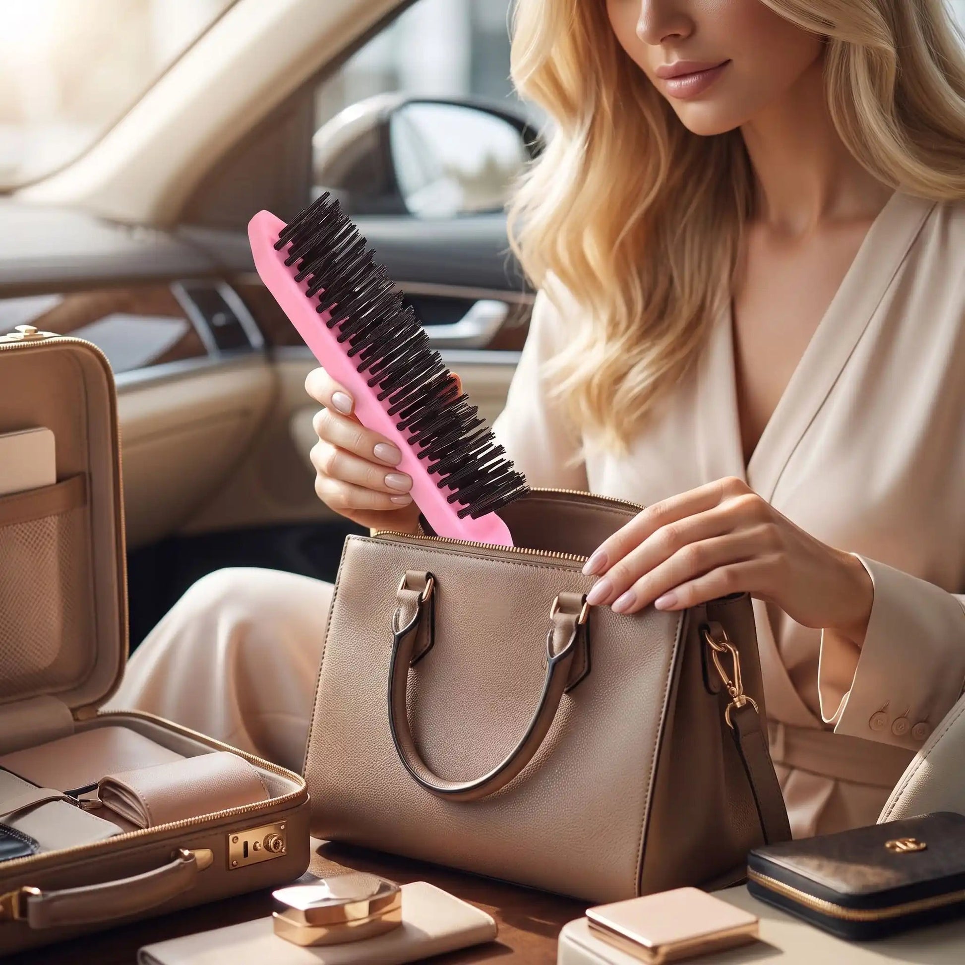 Brosse-cheveux-poil-sanglier-transport-facile-voyage-femme-entrepreuse.