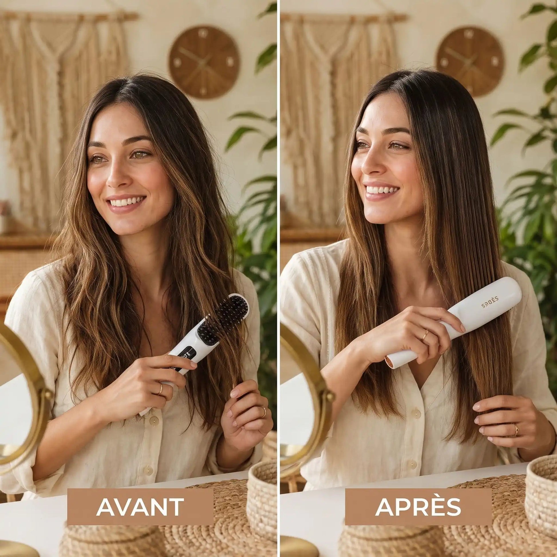 Brosse-lissante-chauffante-portable-antistastique.